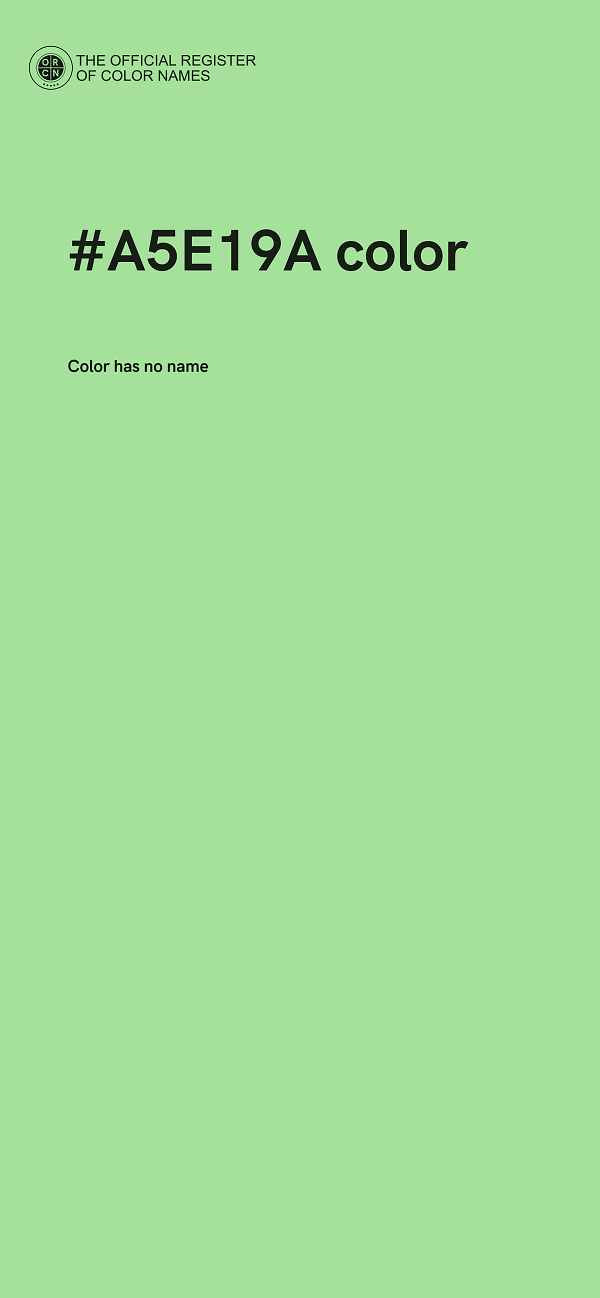#A5E19A color image