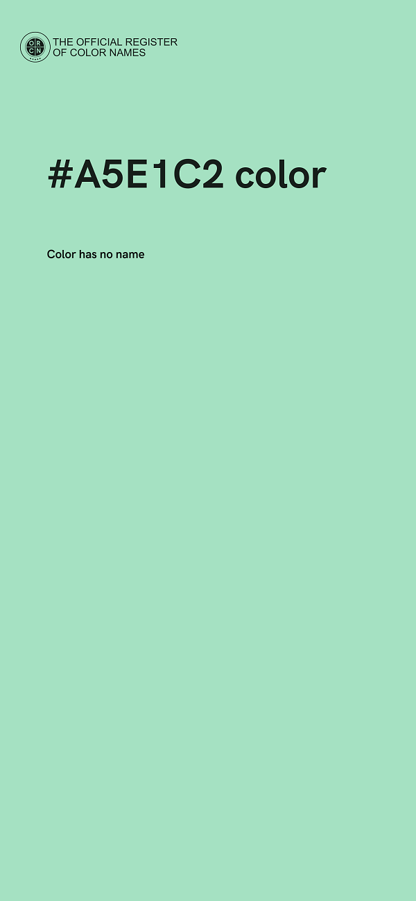 #A5E1C2 color image