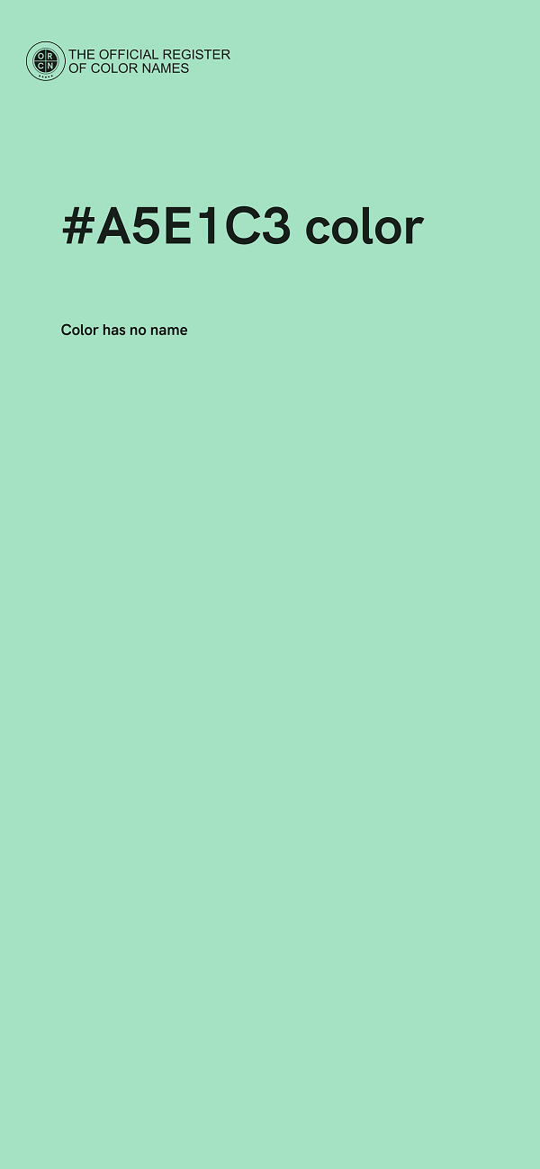 #A5E1C3 color image