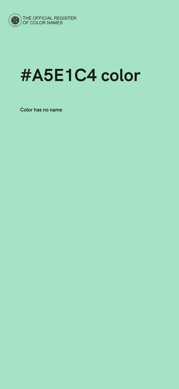 #A5E1C4 color image