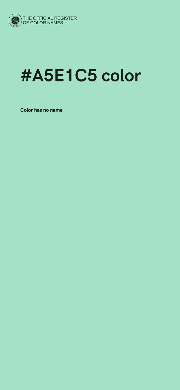 #A5E1C5 color image