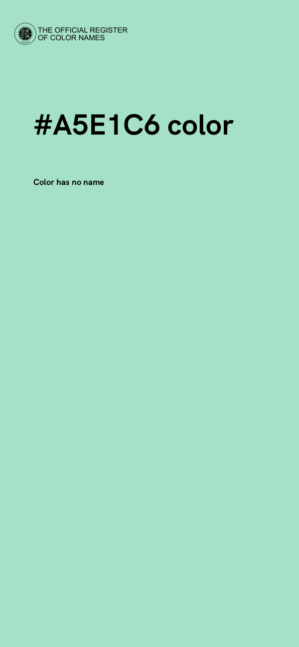 #A5E1C6 color image
