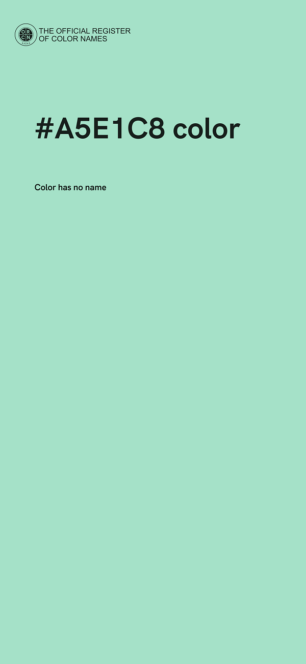 #A5E1C8 color image
