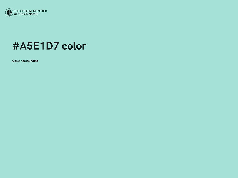 #A5E1D7 color image