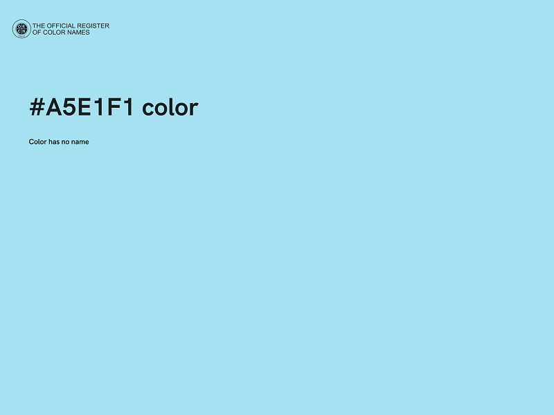 #A5E1F1 color image