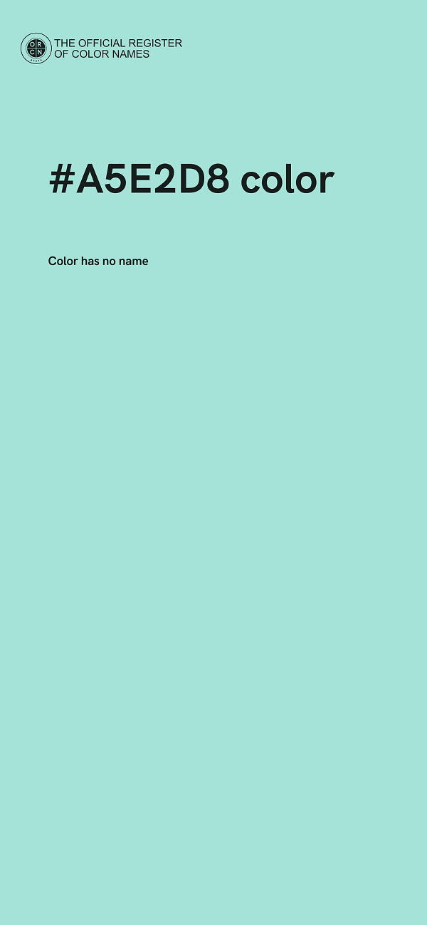 #A5E2D8 color image