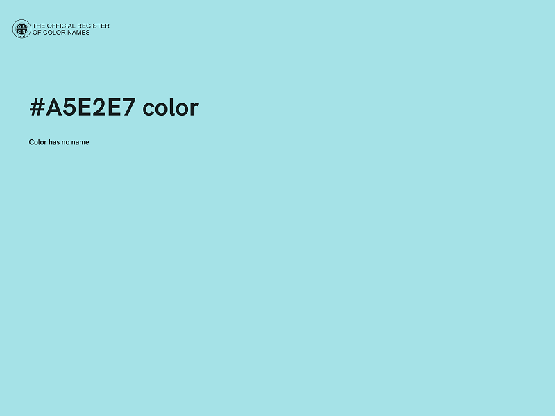 #A5E2E7 color image