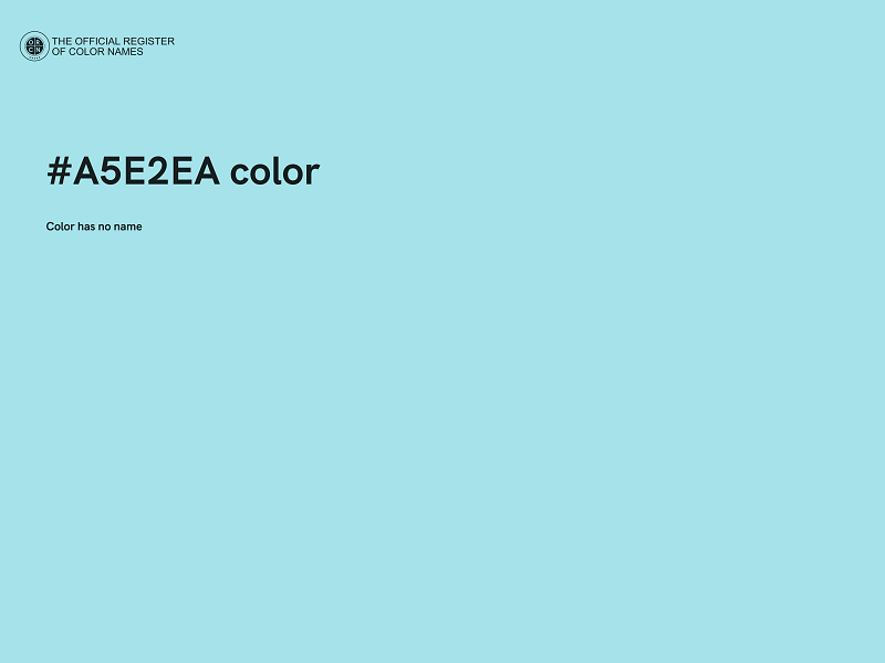 #A5E2EA color image