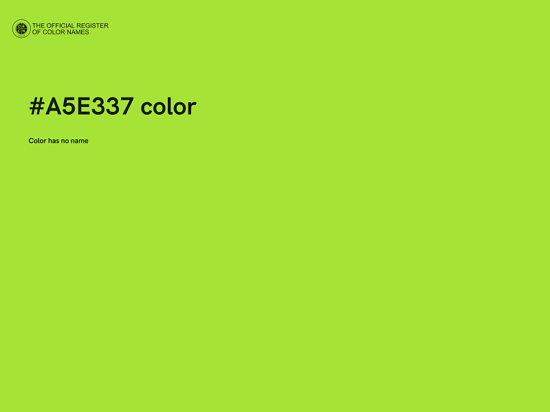 #A5E337 color image