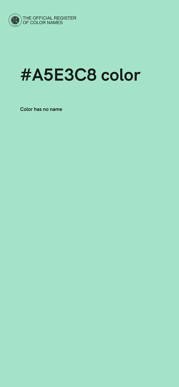 #A5E3C8 color image