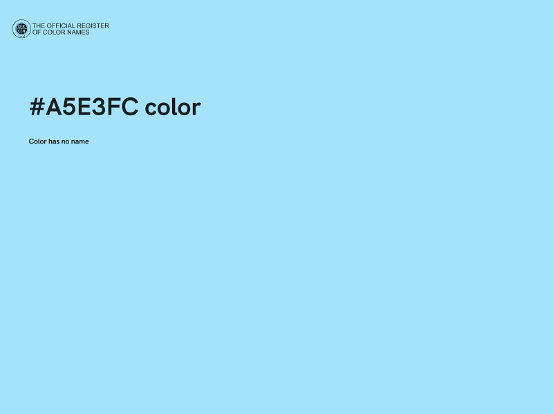 #A5E3FC color image