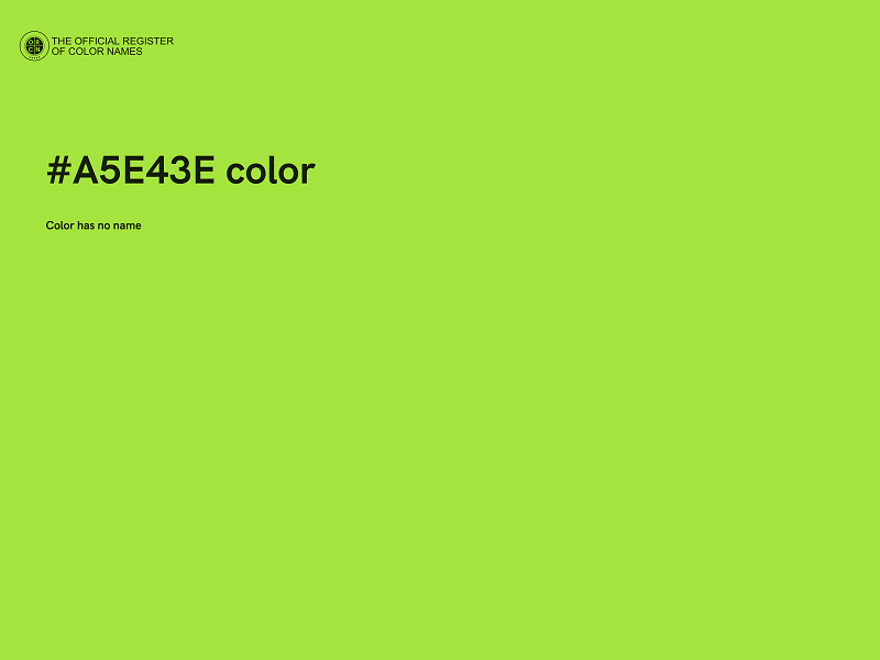 #A5E43E color image