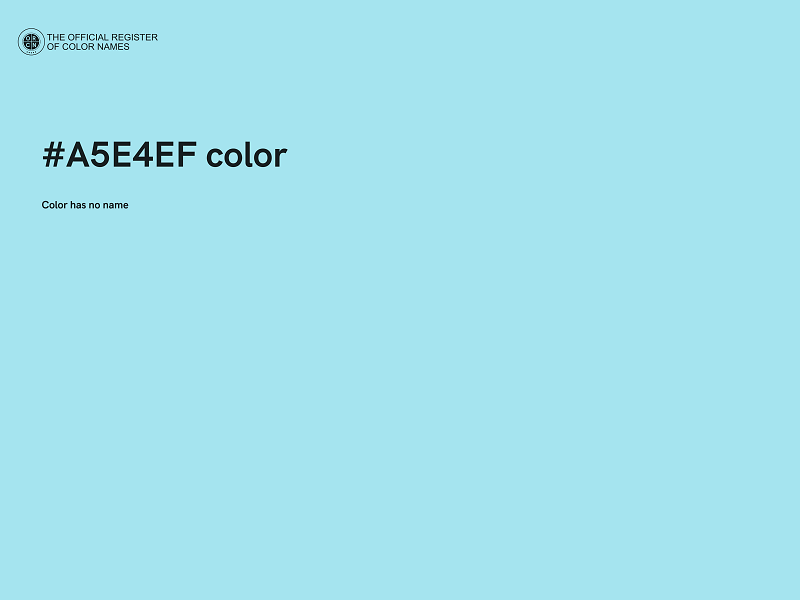 #A5E4EF color image
