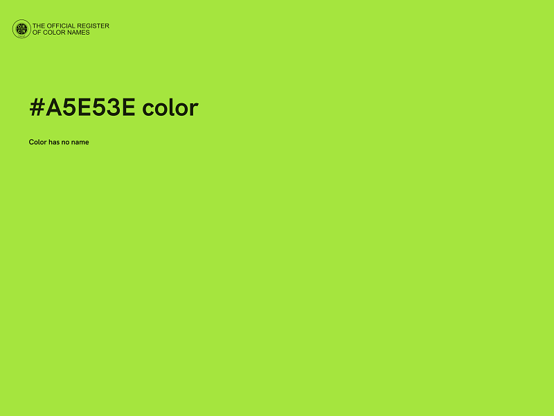 #A5E53E color image