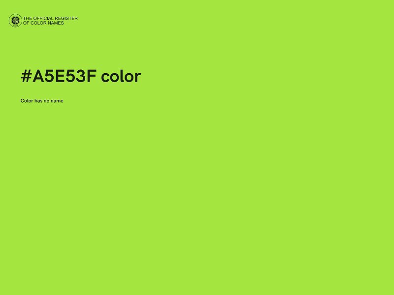 #A5E53F color image