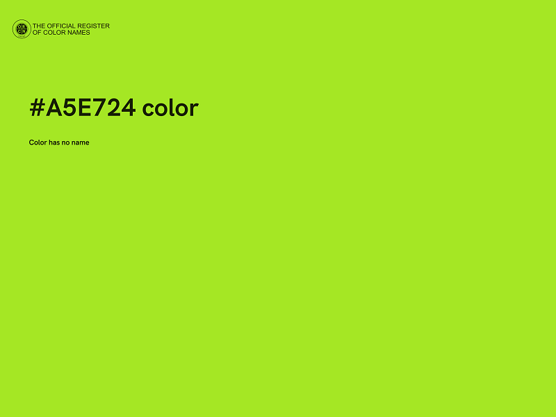 #A5E724 color image