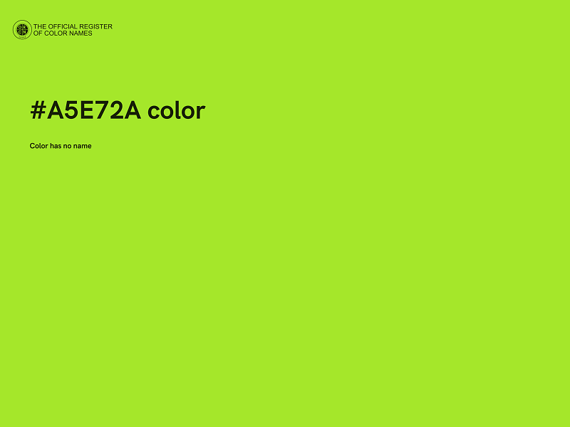 #A5E72A color image