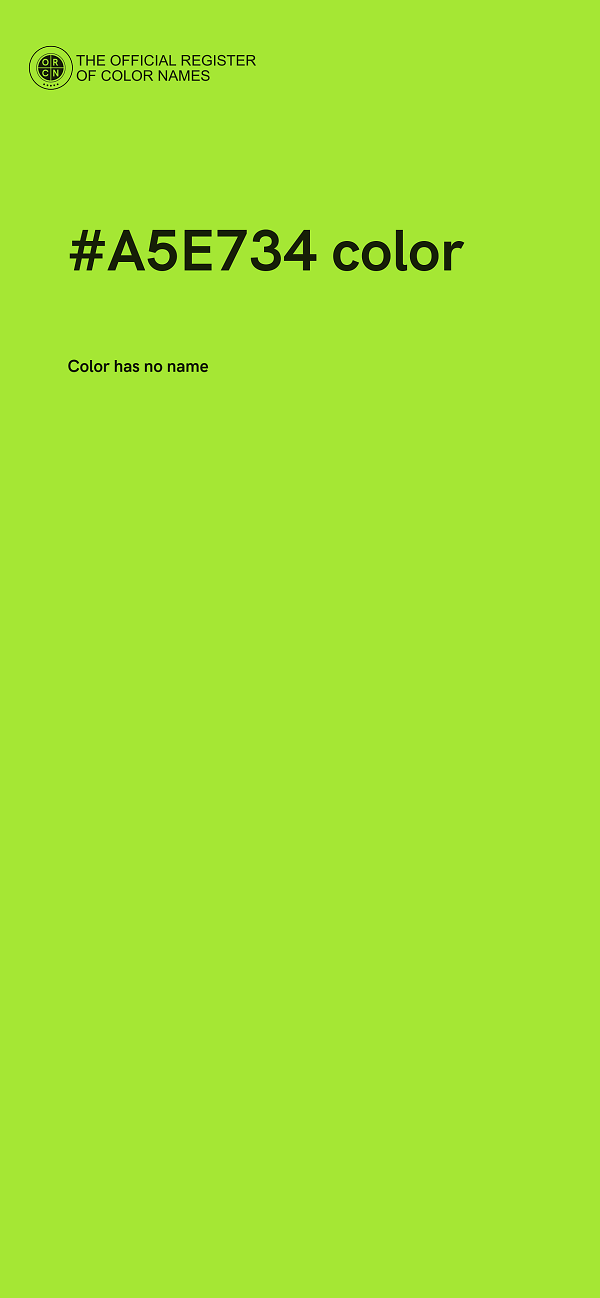#A5E734 color image