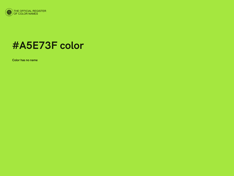 #A5E73F color image