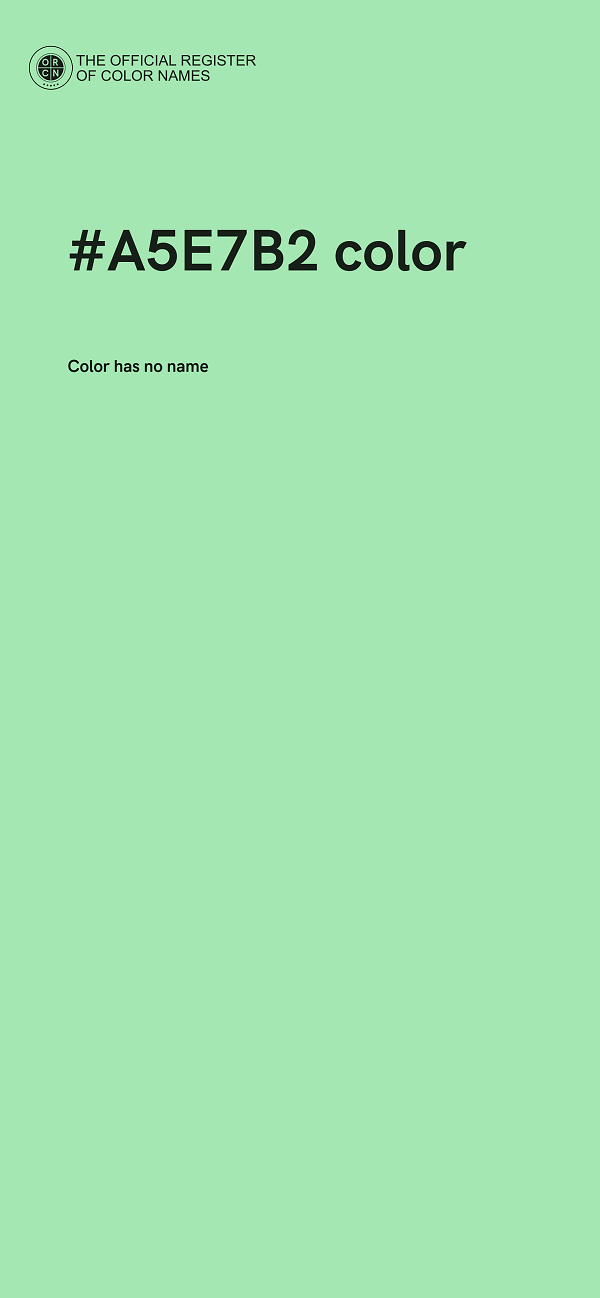 #A5E7B2 color image