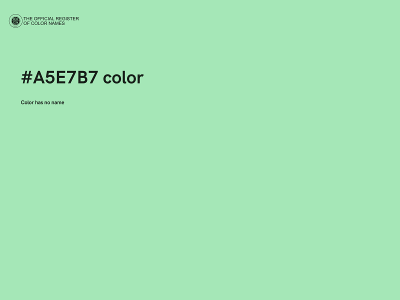 #A5E7B7 color image