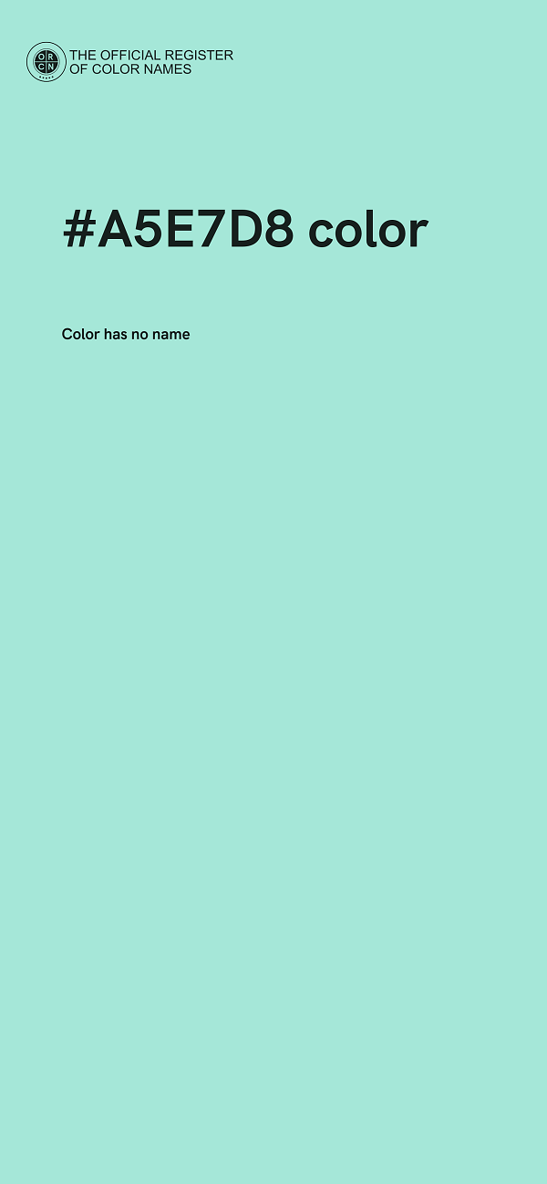 #A5E7D8 color image