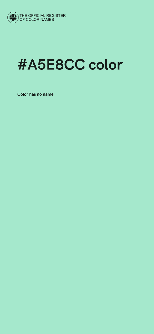 #A5E8CC color image