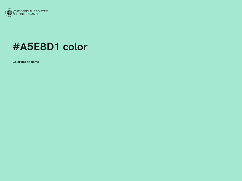 #A5E8D1 color image