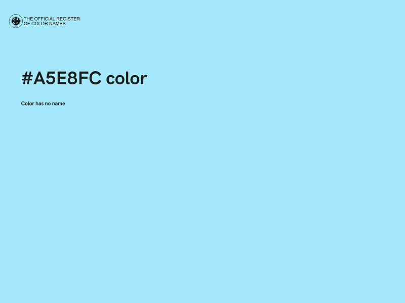 #A5E8FC color image