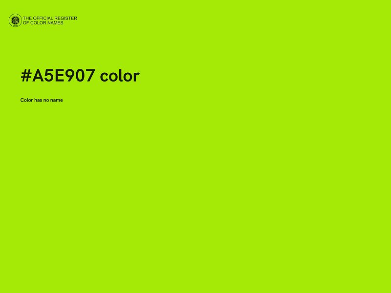 #A5E907 color image