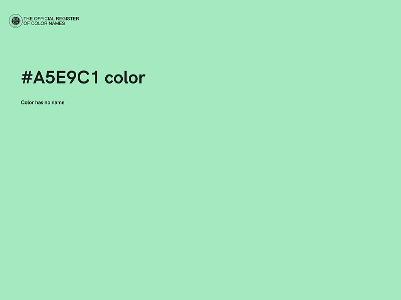 #A5E9C1 color image