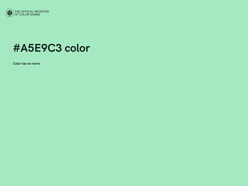 #A5E9C3 color image