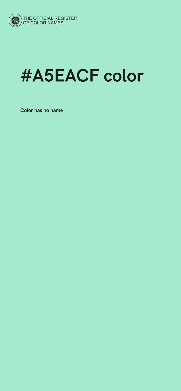 #A5EACF color image