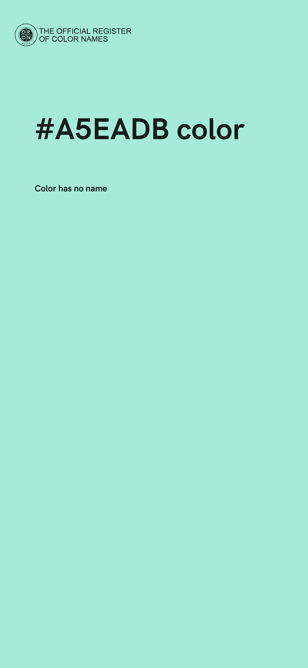 #A5EADB color image