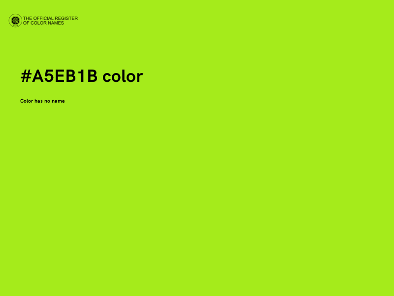 #A5EB1B color image