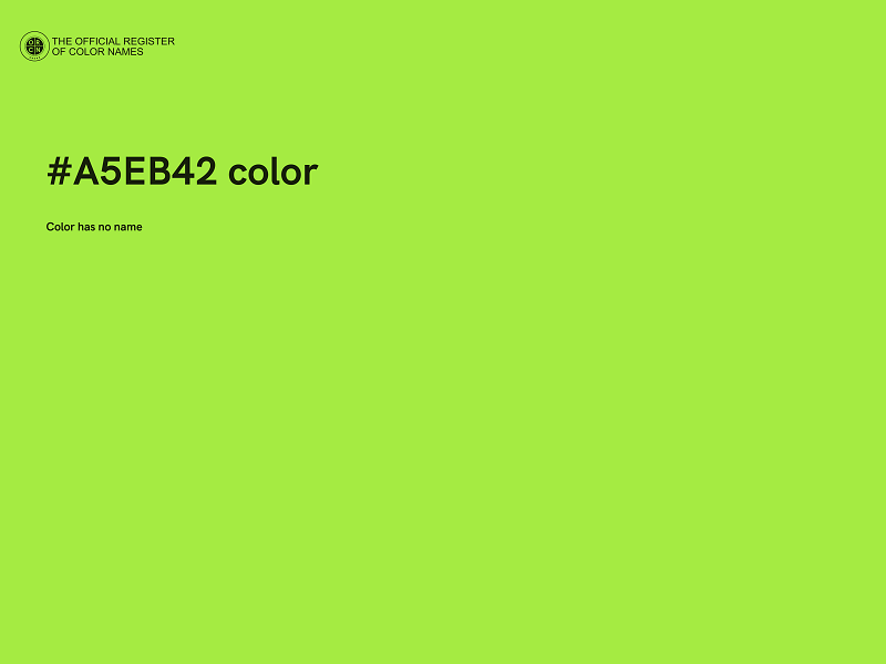 #A5EB42 color image