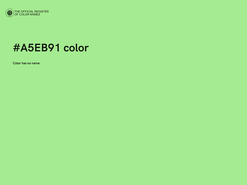 #A5EB91 color image