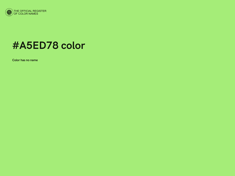 #A5ED78 color image