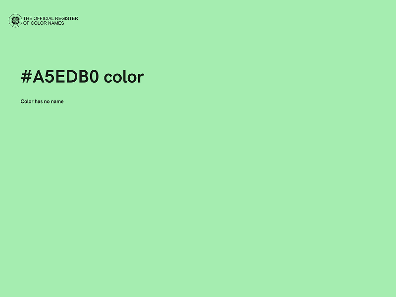 #A5EDB0 color image