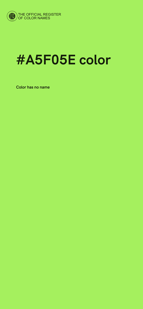 #A5F05E color image