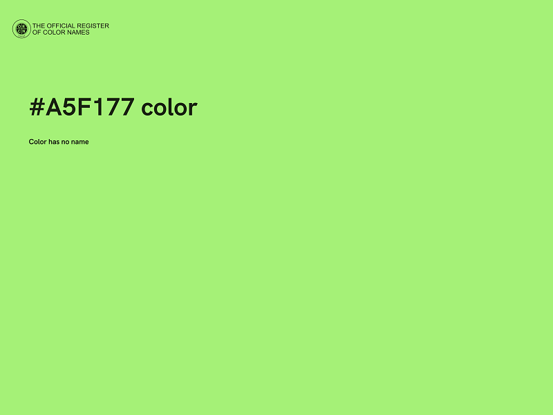 #A5F177 color image