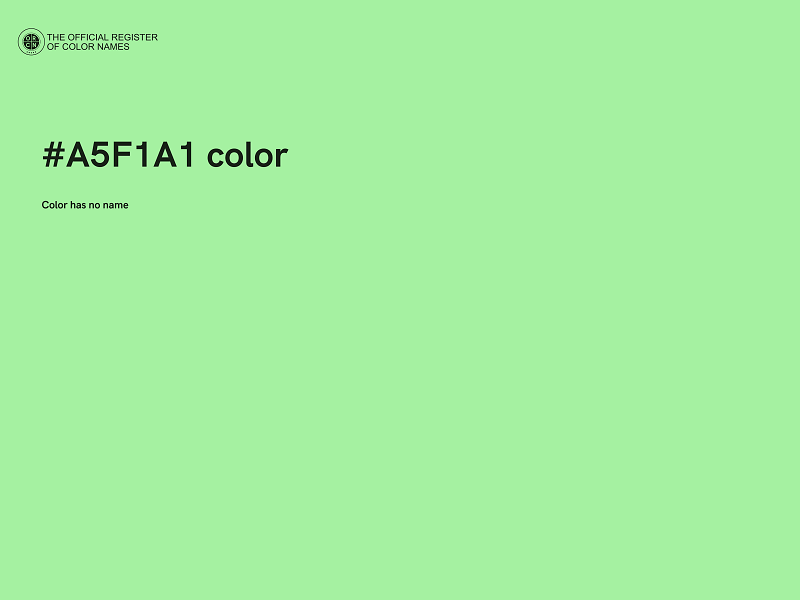 #A5F1A1 color image