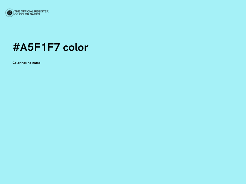 #A5F1F7 color image