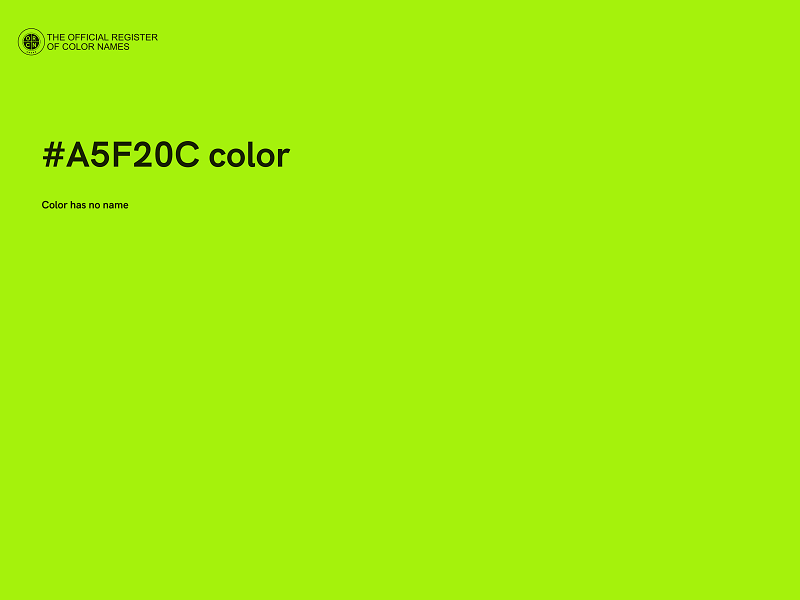 #A5F20C color image