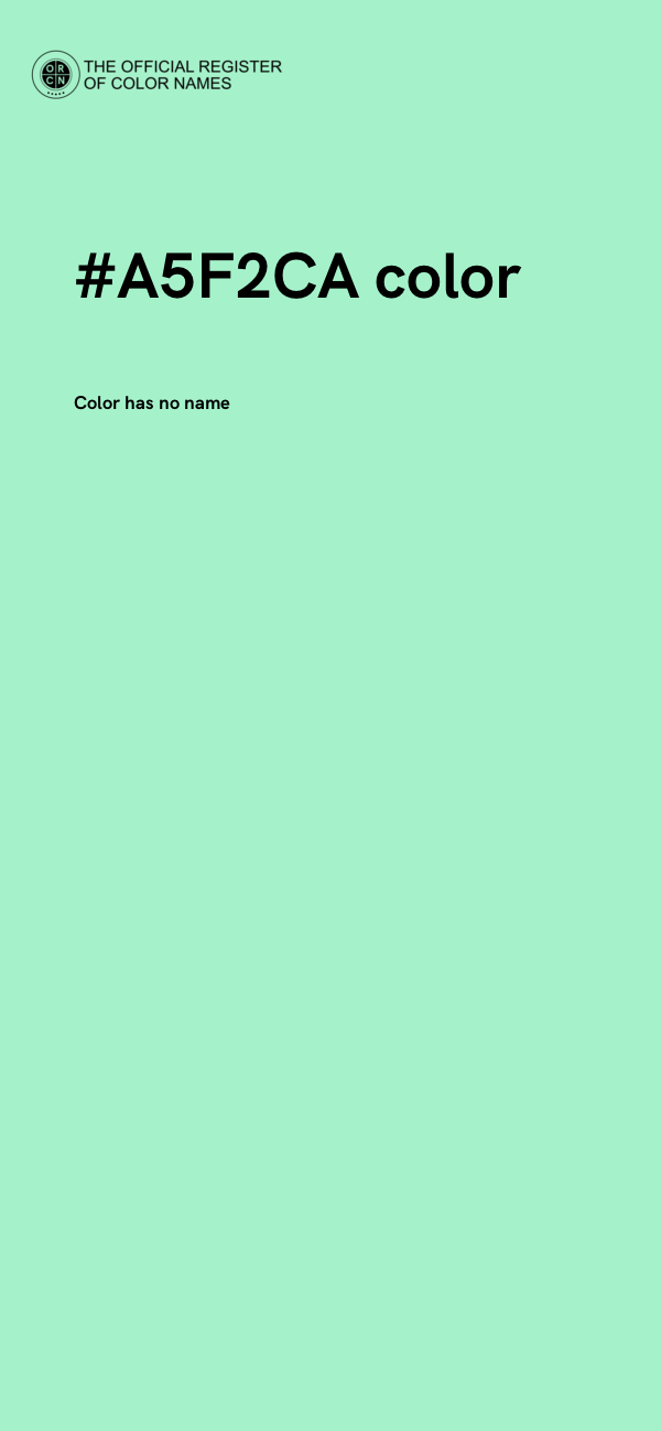 #A5F2CA color image