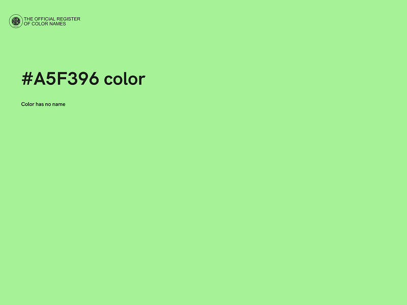 #A5F396 color image