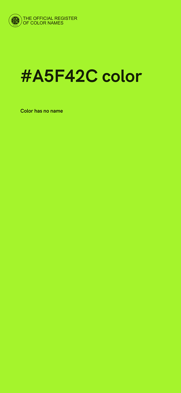 #A5F42C color image