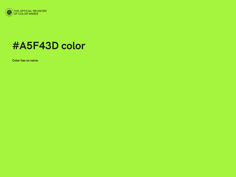 #A5F43D color image