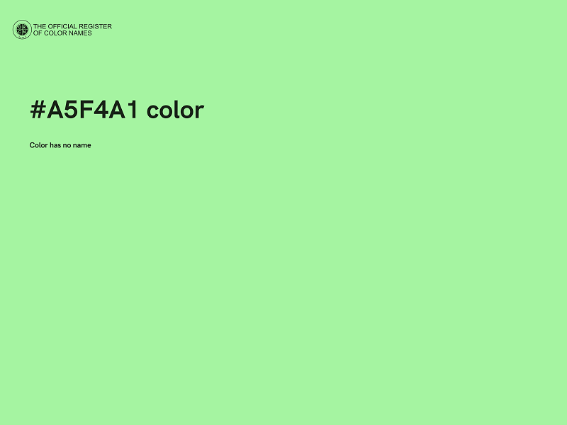 #A5F4A1 color image