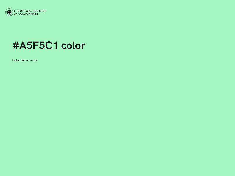 #A5F5C1 color image